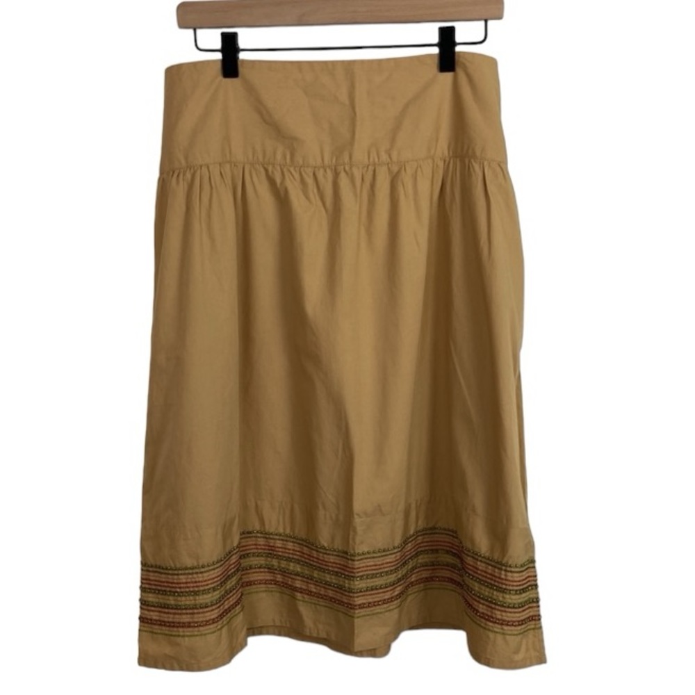 Old Navy Tan Cotton Embellished Skirt